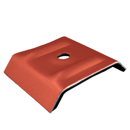 Dachkalotte in RAL 3016 Farbe
